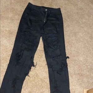 Black Ripped Jeans